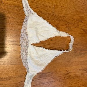 white bralette